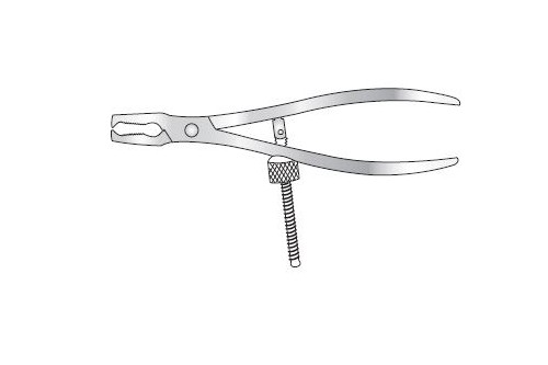 BONE HOLDING FORCEPS, SCREW JOINT, HOLDING SCREW